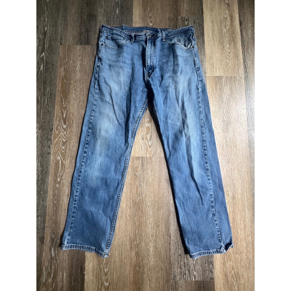 Levi's 505 Regular Fit Jeans Mens 38x30 Blue Straight Leg Denim Pants